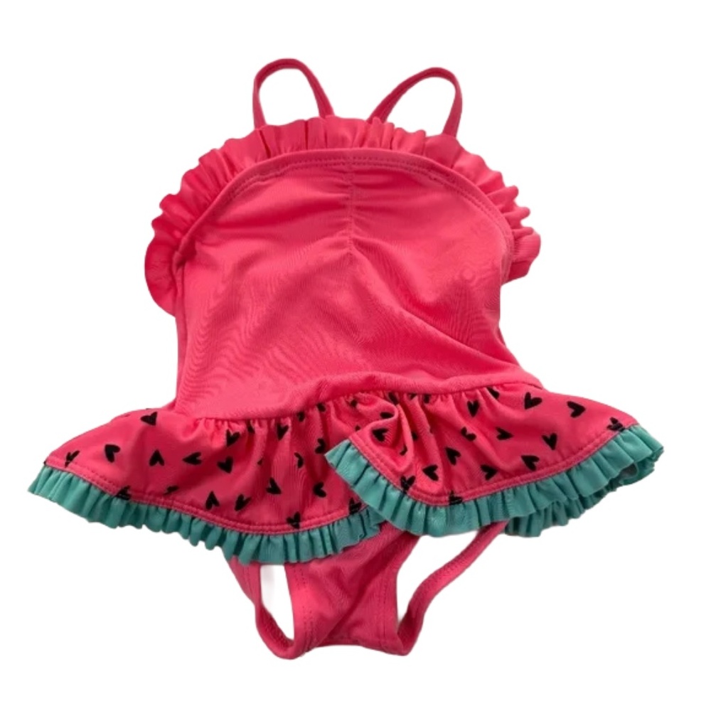 Gymboree Baby Girl Watermelon Ruffle One-Piece Swimsuit 3-6M
